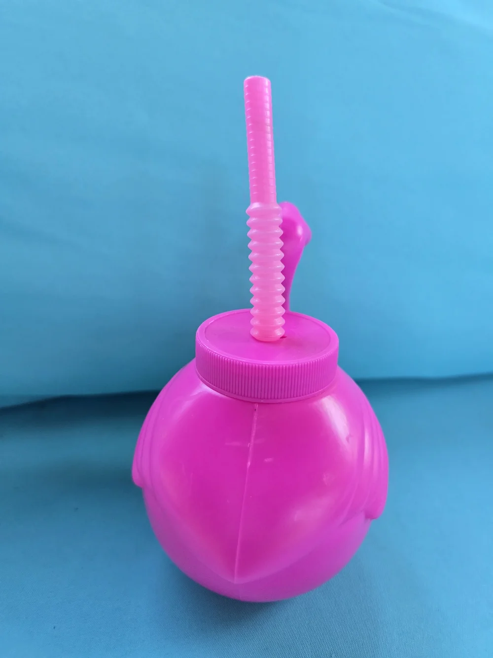 Pink Flamingo Drink Cup with Mojito Silicone Ice Tray Set & Glass Straws